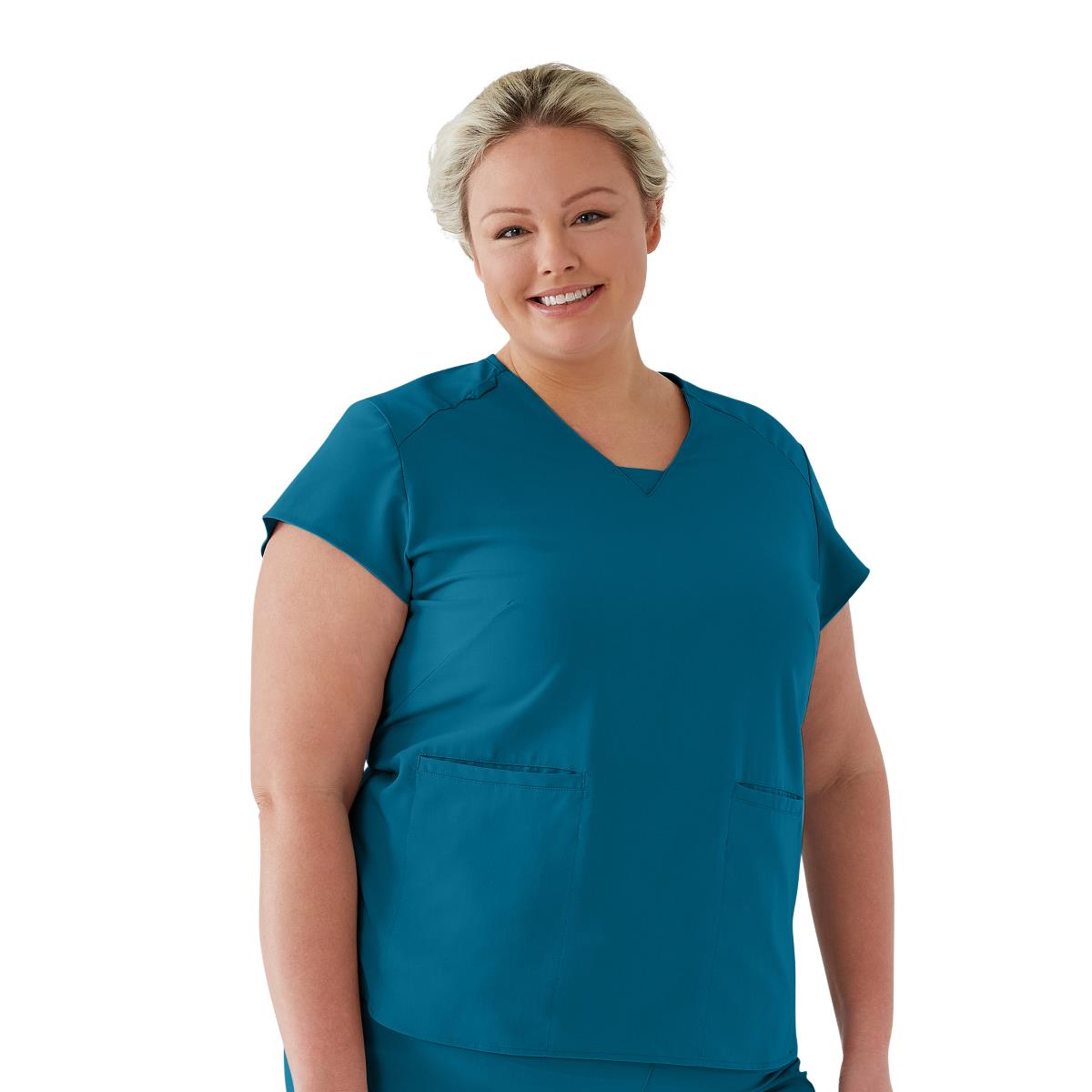 Monroe AVE Women's V-Neck Tunic Style Scrub Tops (Style 4805)