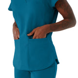 Monroe AVE Women's V-Neck Tunic Style Scrub Tops (Style 4805)