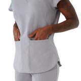 Monroe AVE Women's V-Neck Tunic Style Scrub Tops (Style 4805)