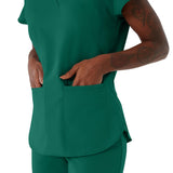 Monroe AVE Women's V-Neck Tunic Style Scrub Tops (Style 4805)