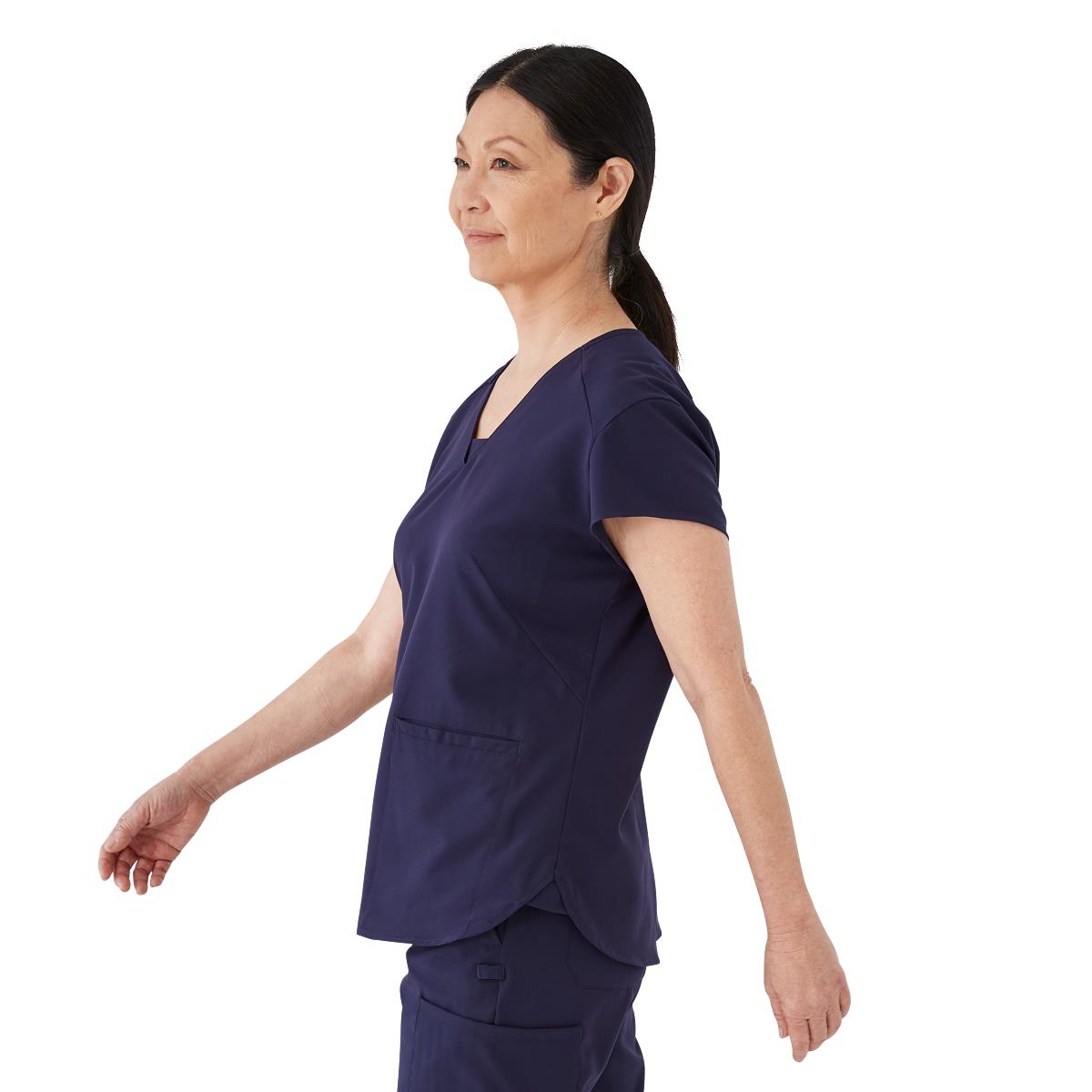 Monroe AVE Women's V-Neck Tunic Style Scrub Tops (Style 4805)