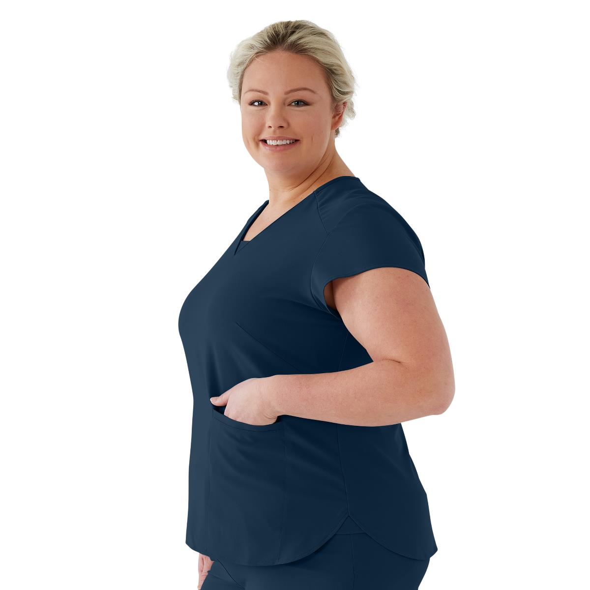 Monroe AVE Women's V-Neck Tunic Style Scrub Tops (Style 4805)