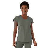 Monroe AVE Women's V-Neck Tunic Style Scrub Tops (Style 4805)