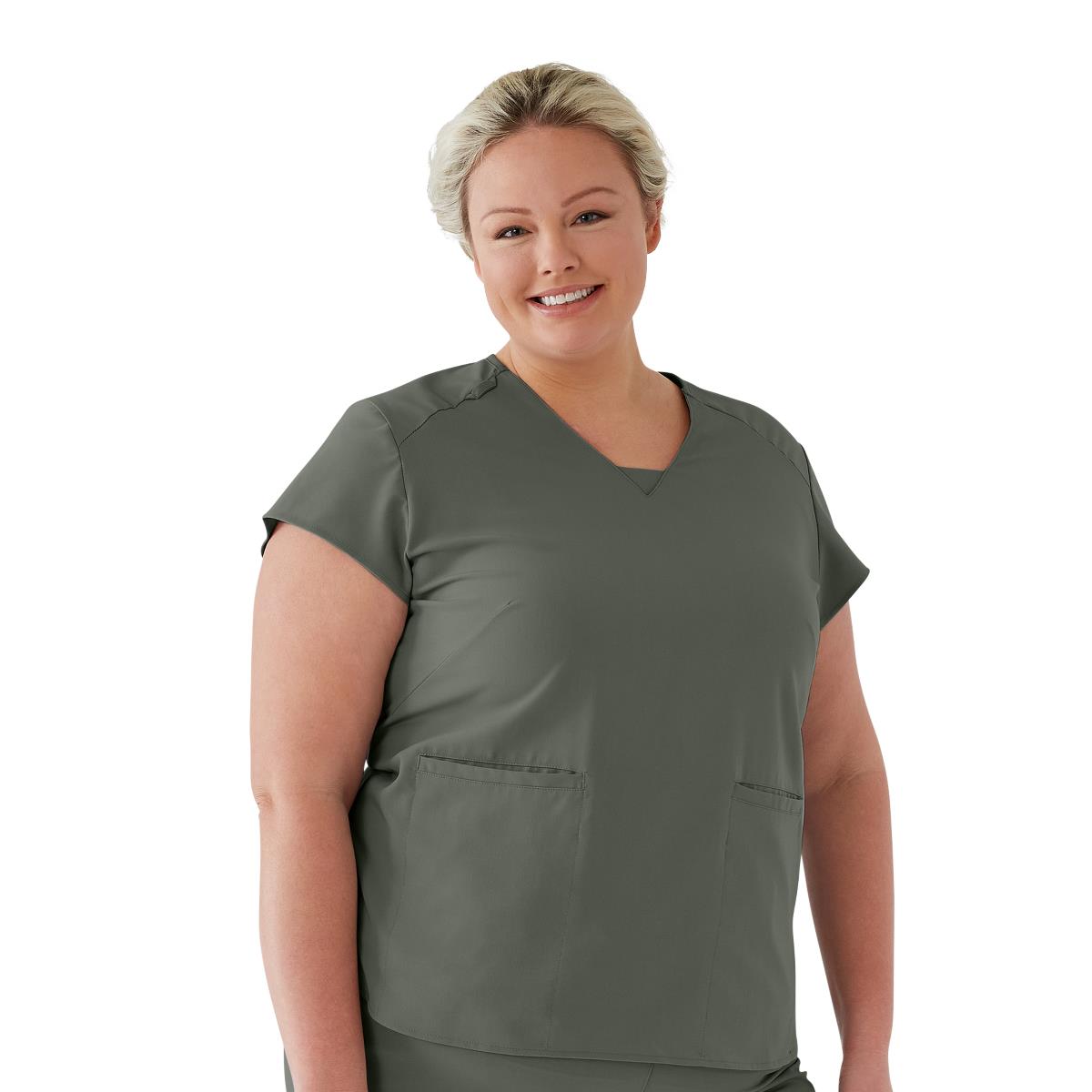 Monroe AVE Women's V-Neck Tunic Style Scrub Tops (Style 4805)