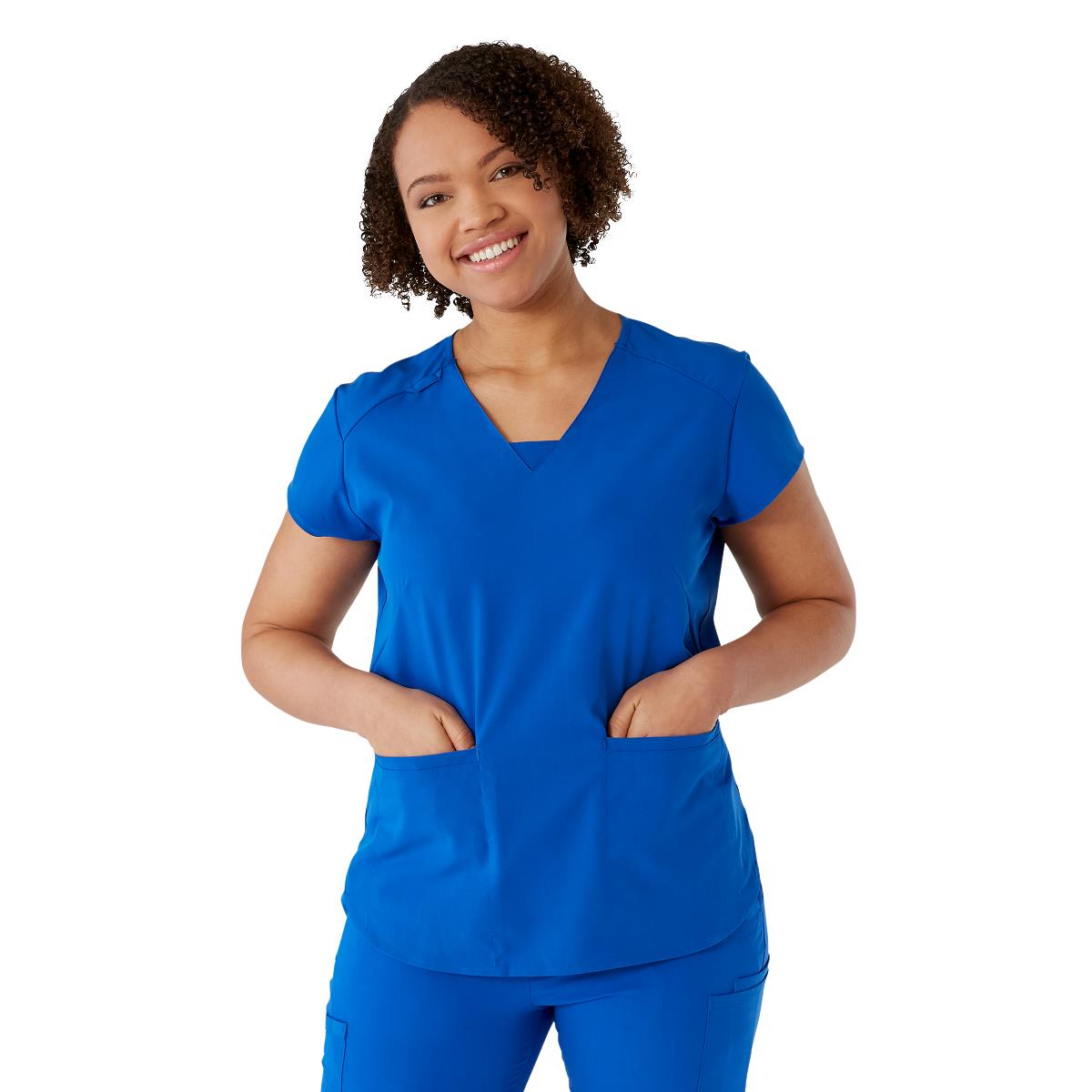 Monroe AVE Women's V-Neck Tunic Style Scrub Tops (Style 4805)