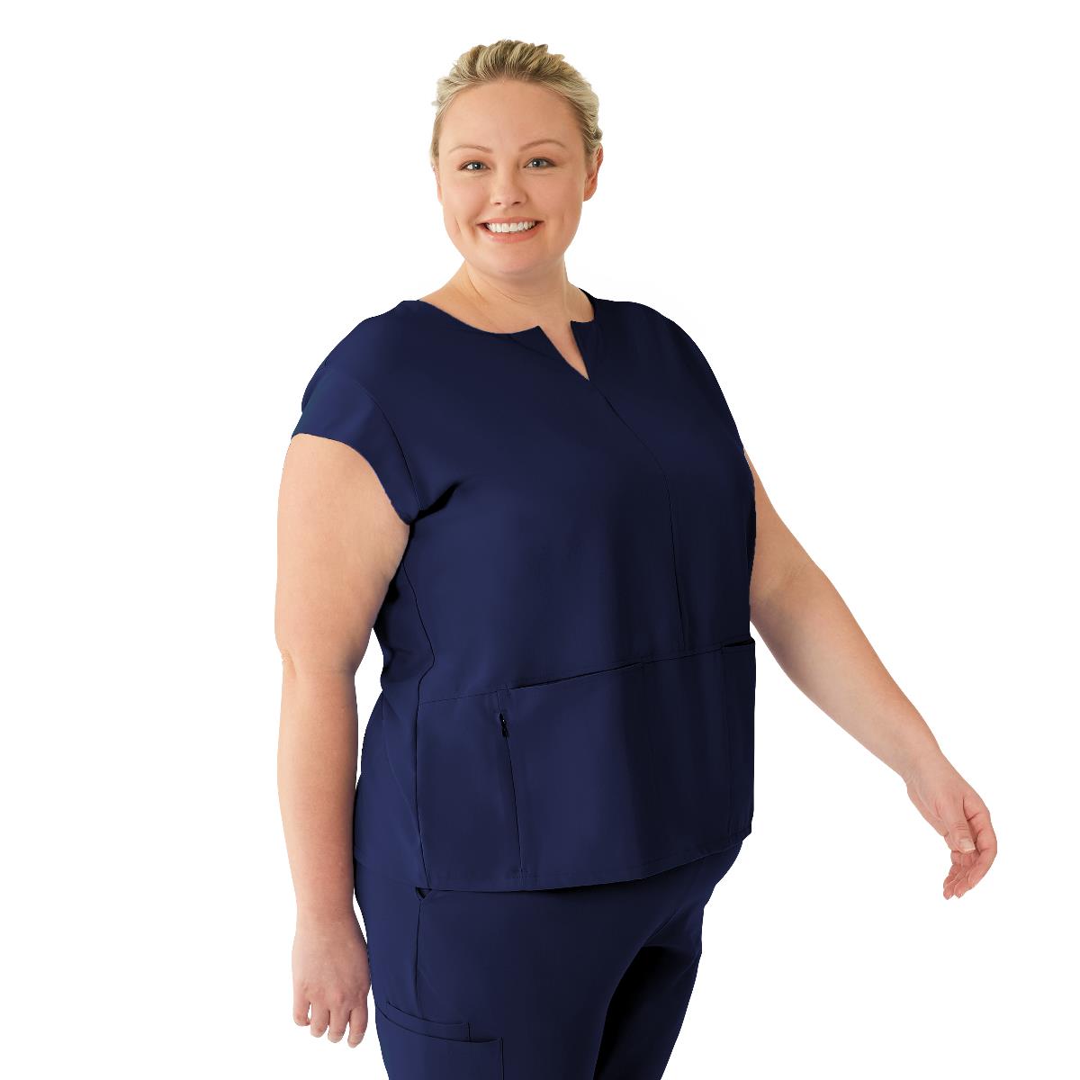 Nolita AVE Women's Oversized Tunic Style Scrub Tops with Notch Collar (Style 4806)