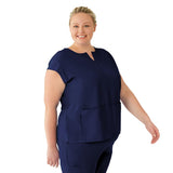 Nolita AVE Women's Oversized Tunic Style Scrub Tops with Notch Collar (Style 4806)