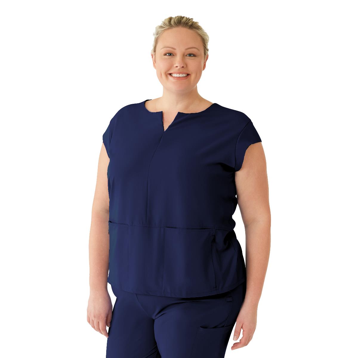 Nolita AVE Women's Oversized Tunic Style Scrub Tops with Notch Collar (Style 4806)