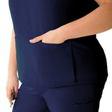 Nolita AVE Women's Oversized Tunic Style Scrub Tops with Notch Collar (Style 4806)
