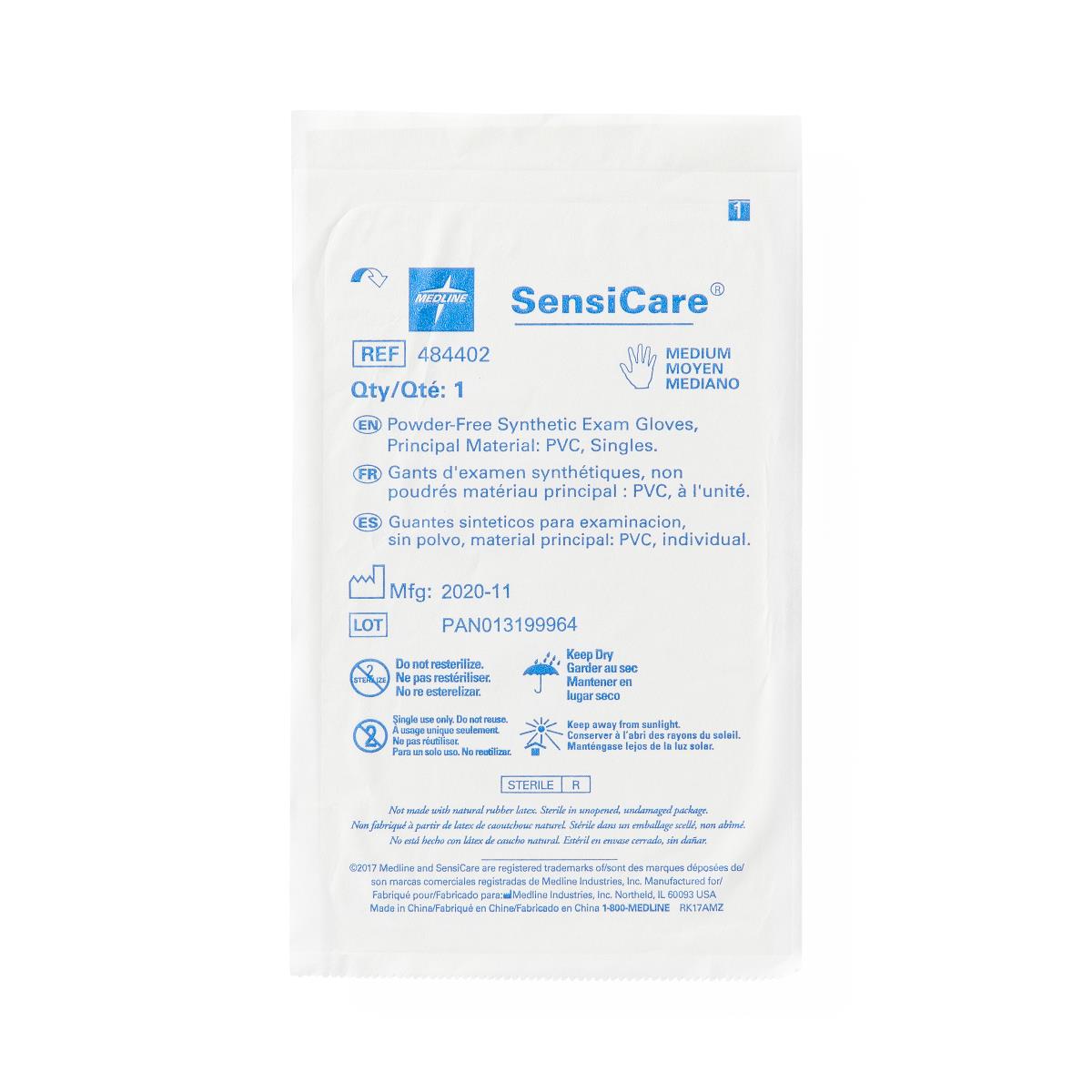 SensiCare Powder-Free Stretch Vinyl Sterile Exam Gloves