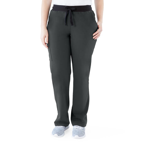 Varick AVE Women's Petite Scrub Pants Charcoal