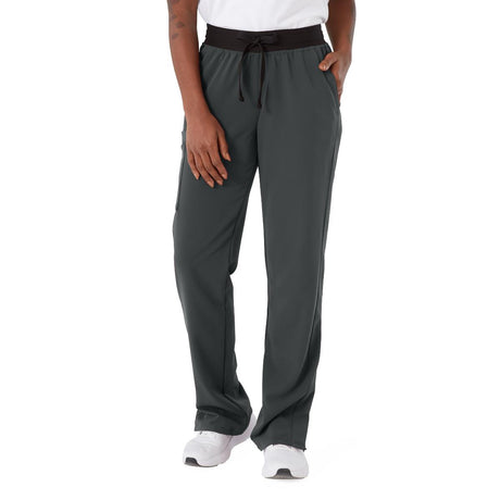 Varick AVE Women's Petite Scrub Pants Charcoal