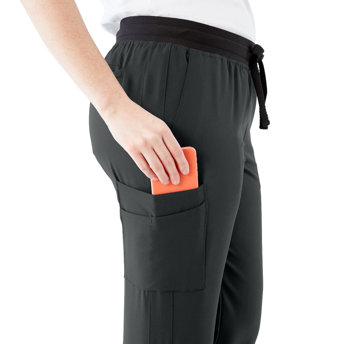 Varick AVE Women's Midrise 6-Pocket Scrub Pants - Tall Length (Style 4913)