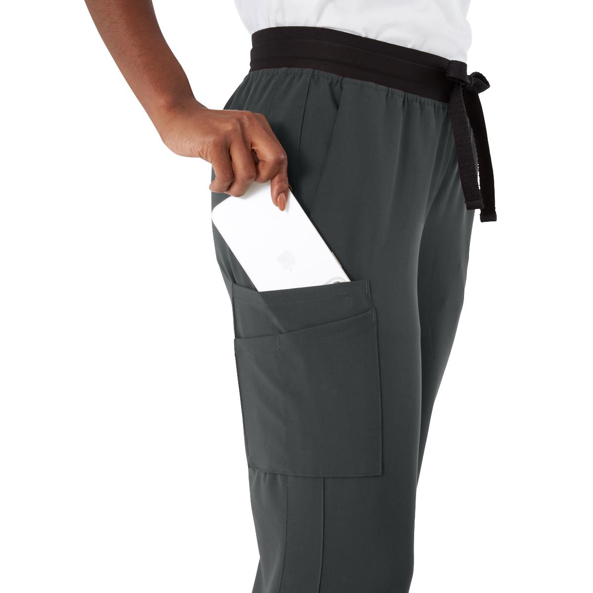Varick AVE Women's Midrise 6-Pocket Scrub Pants - Tall Length (Style 4913)