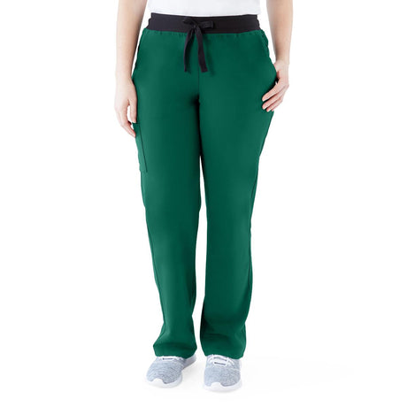 Varick AVE Women's Petite Scrub Pants Hunter Green