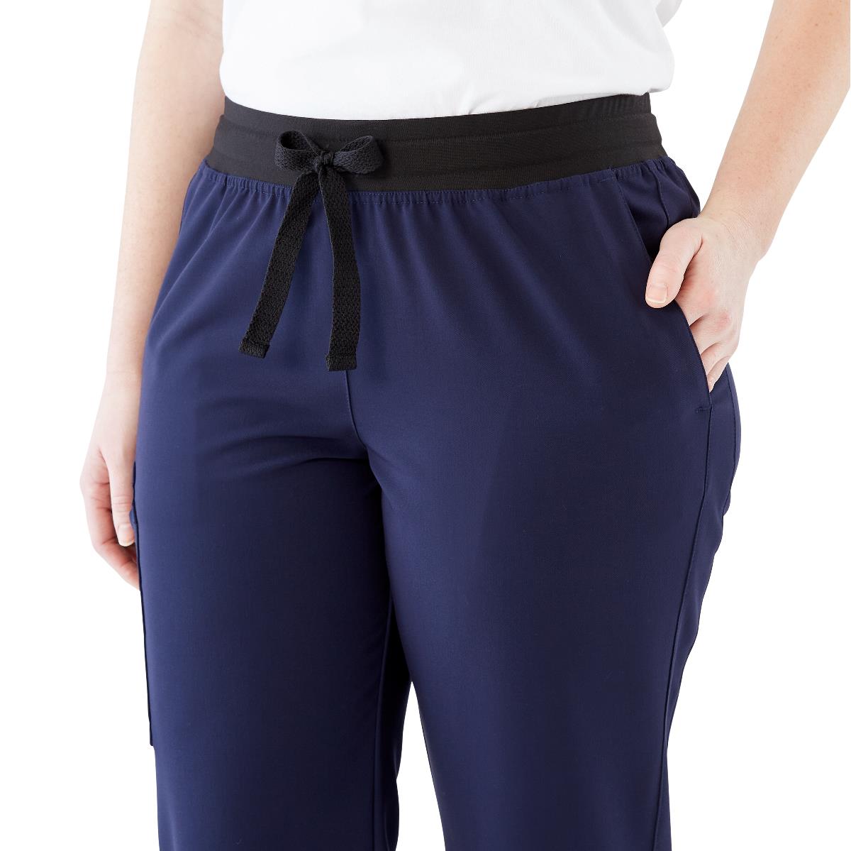 Varick AVE Women's Midrise 6-Pocket Scrub Pants - Tall Length (Style 4913)