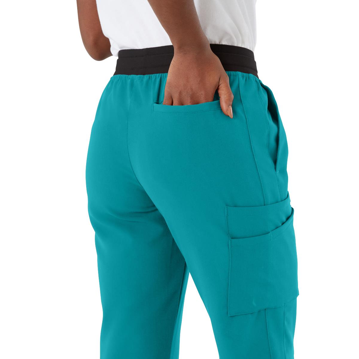 Varick AVE Women's Midrise 6-Pocket Scrub Pants - Tall Length (Style 4913)