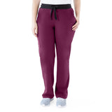 Varick AVE Women's Regular Length Scrub Pants Wine