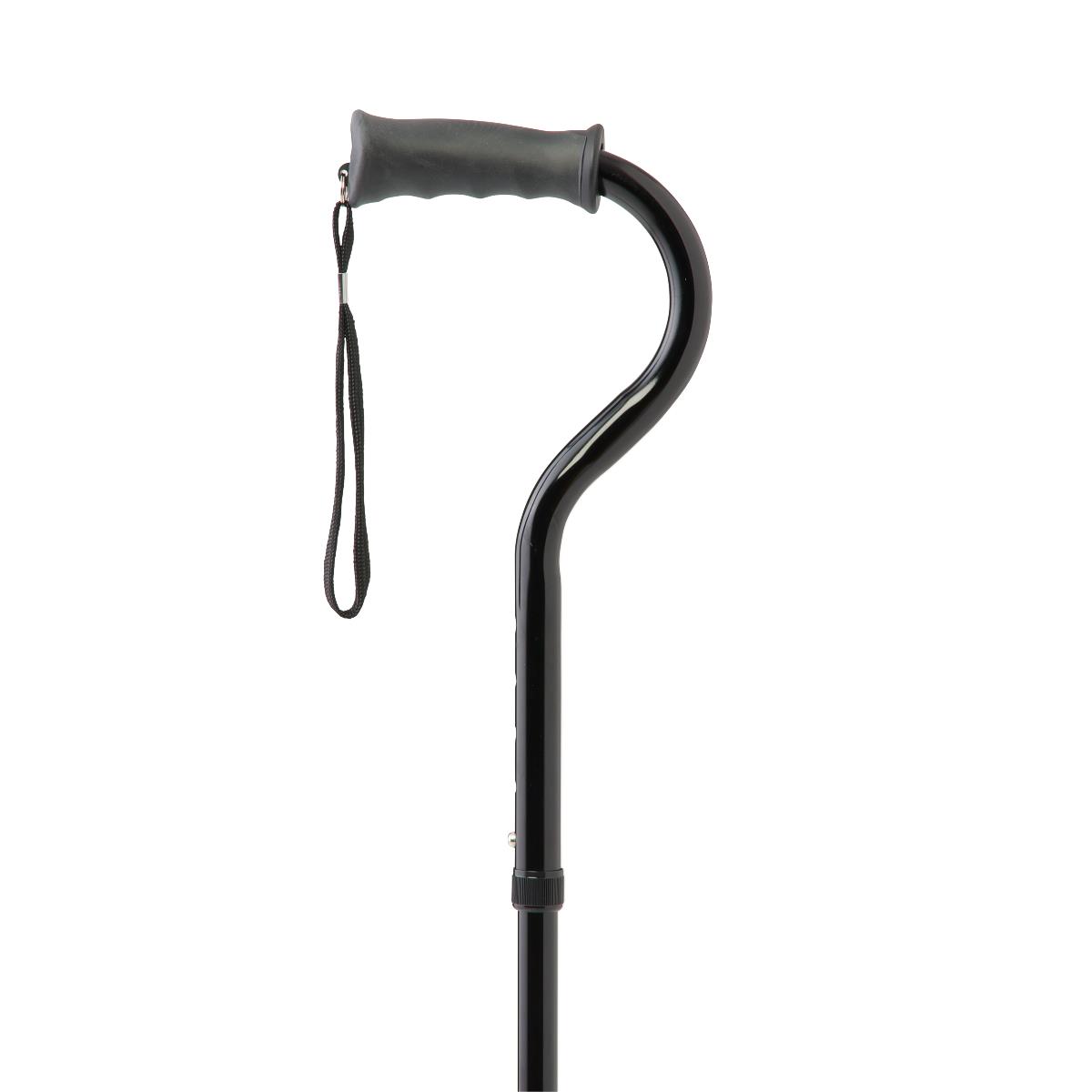 Medline Hybrid Cane, close-up of the handle for ergonomic detail and grip.