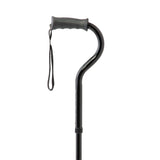 Medline Hybrid Cane, close-up of the handle for ergonomic detail and grip.