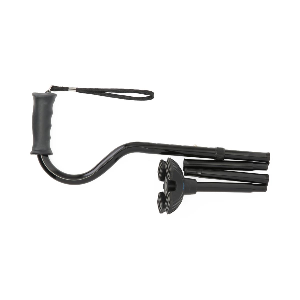 Medline Hybrid Cane, base view highlighting the stability and non-slip tip.