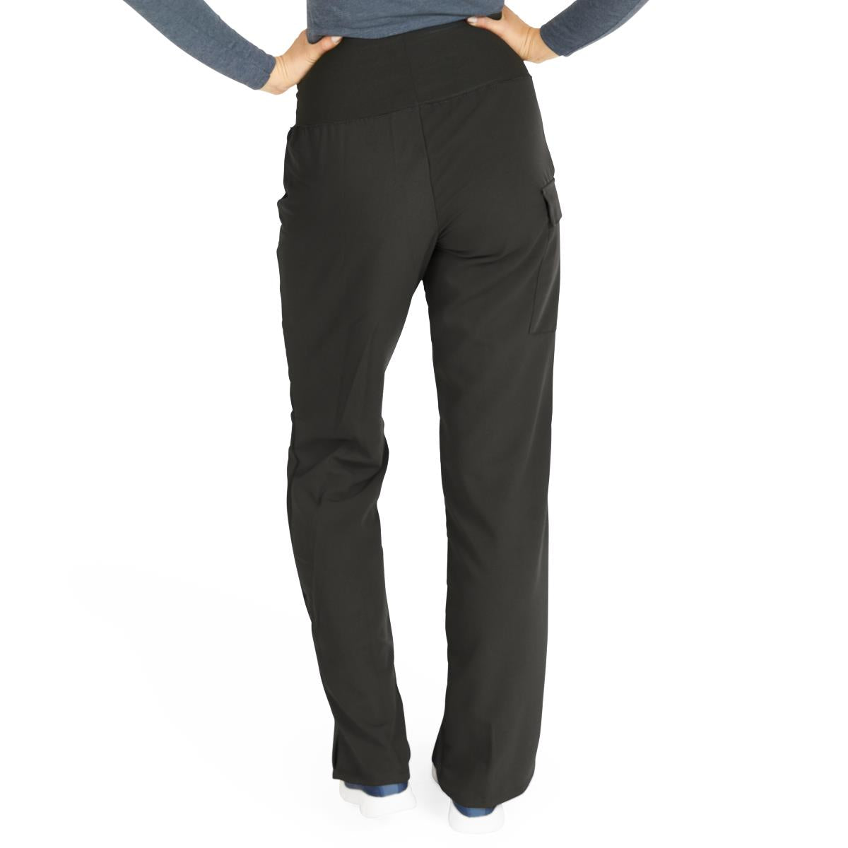 Ocean AVE Women's Wide Waistband Stretch Scrub Pants - Tall Length (Style 5560)