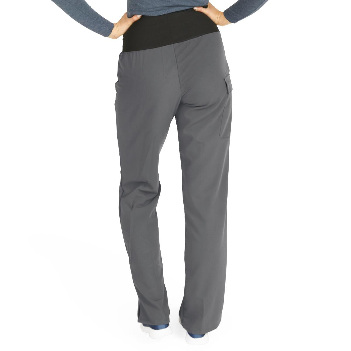 Ocean AVE Women's Wide Waistband Stretch Scrub Pants - Tall Length (Style 5560)