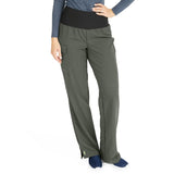 Ocean AVE Women's Wide Waistband Stretch Scrub Pants - Petite Length (Style 5560)