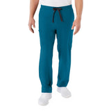 Clinton AVE Unisex Scrub Pants with 6 Pockets Caribbean Blue
