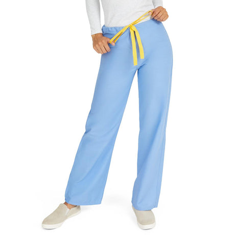 AngelStat Unisex Reversible Scrub Pants - Ceil Blue (Style 600)