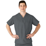 AngelStat Unisex Reversible Scrub Tops with Medline Color Coding (Style 610)