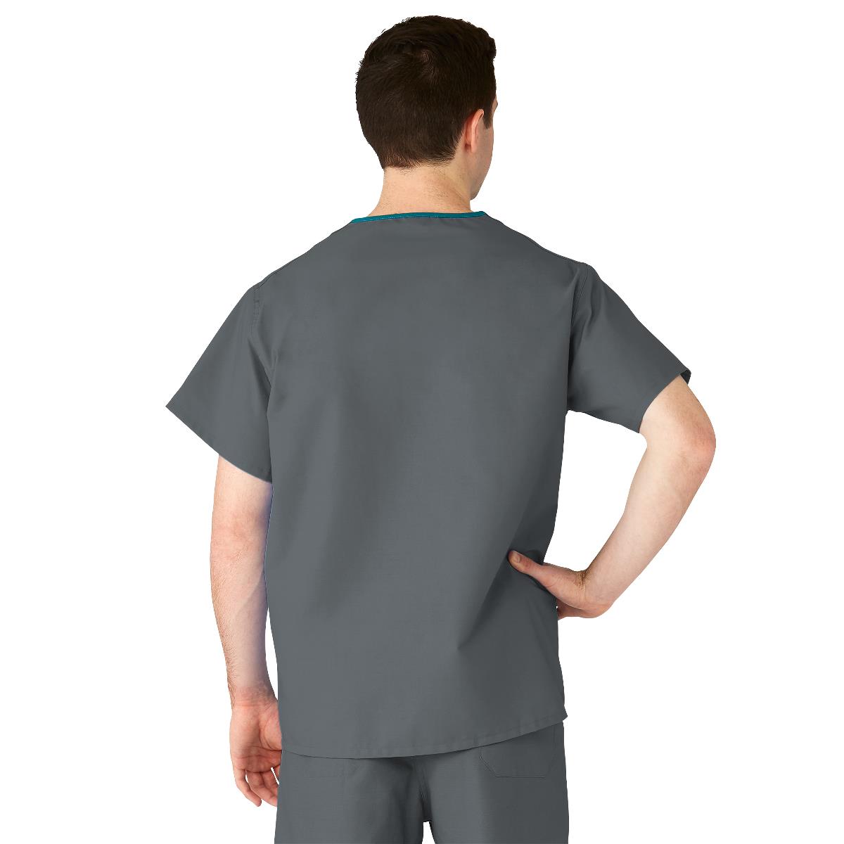 AngelStat Unisex Reversible Scrub Tops with Medline Color Coding (Style 610)