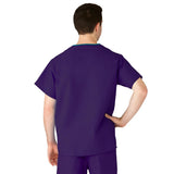 AngelStat Unisex Reversible  Scrub Tops with Angelica CC - Purple (Style 610)