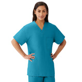 AngelStat Unisex Reversible Scrub Tops with Medline Color Coding (Style 630)
