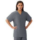 AngelStat Unisex Reversible Scrub Tops with Medline Color Coding (Style 630)