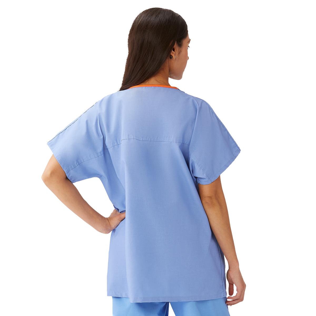 CottonCare Unisex 1-Pocket Scrub Tops for Hyperbaric Units (Style 658)