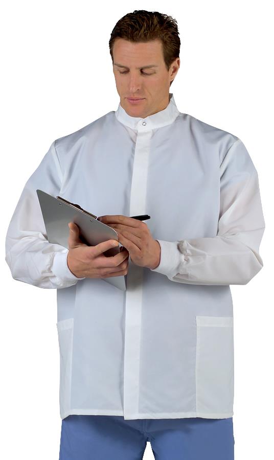 Medline Fluid-Resistant Unisex Barrier Short Lab Coats