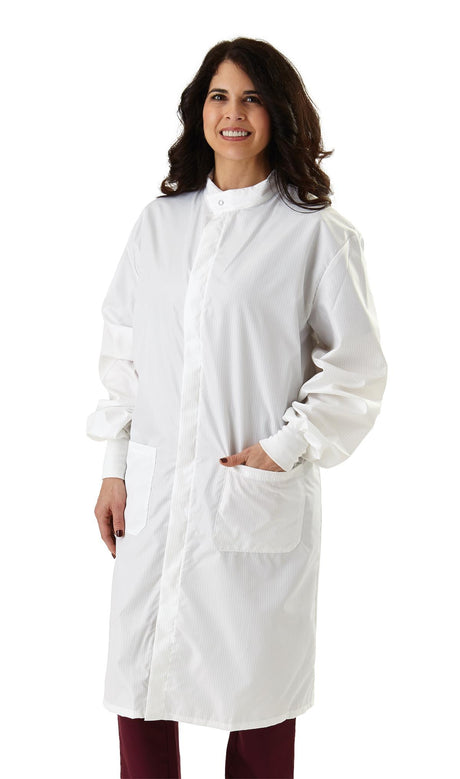 Medline Fluid-Resistant Unisex Antistatic Barrier Lab Coats - BeHope