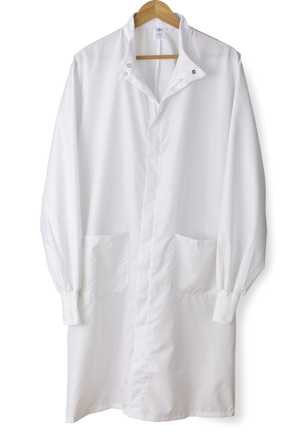 Medline Fluid-Resistant Unisex Antistatic Barrier Lab Coats