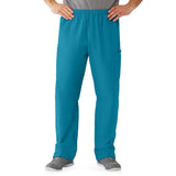 AngelStat Unisex Cargo Scrub Pants with Elastic Waist