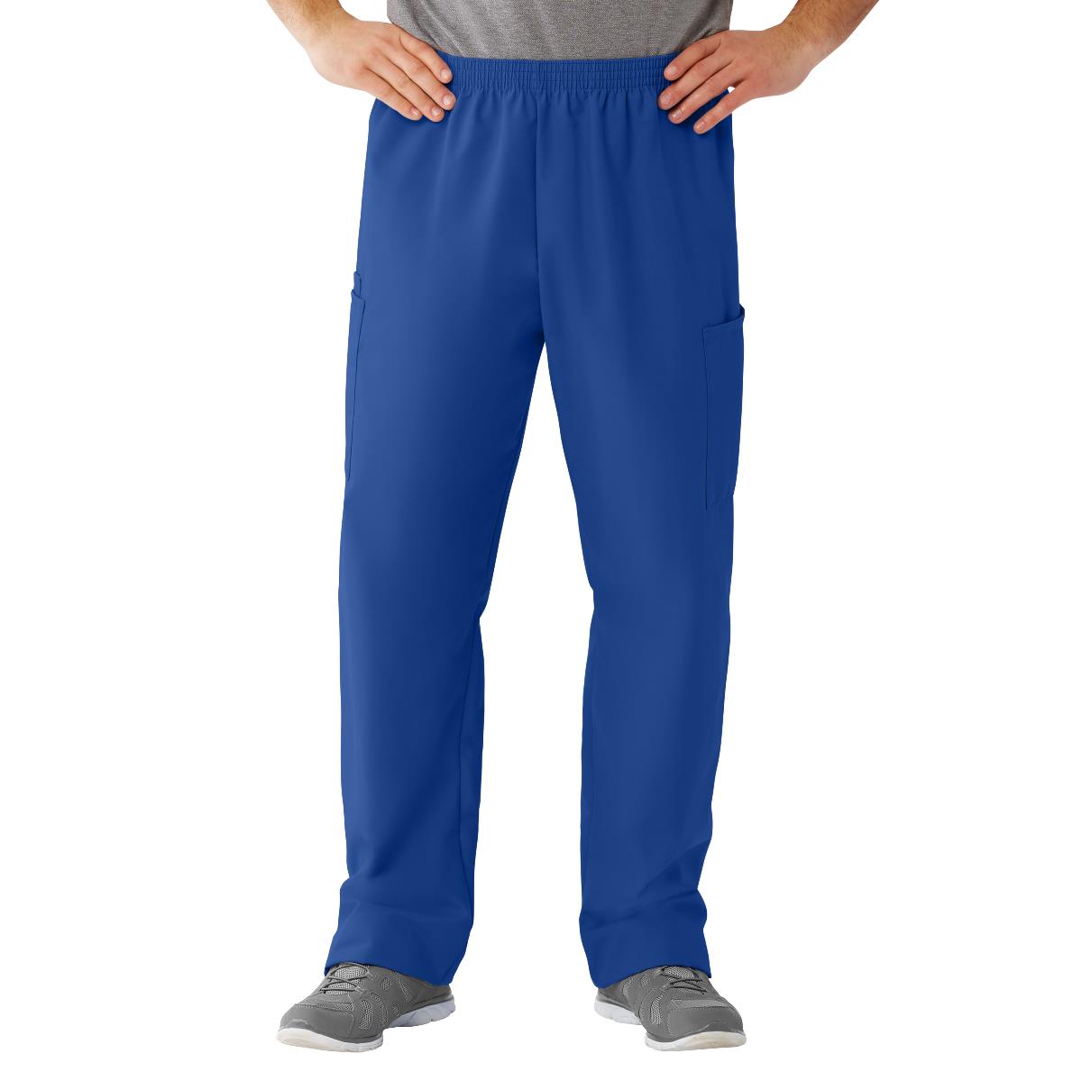 AngelStat Unisex Cargo Scrub Pants with Elastic Waist