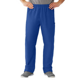 AngelStat Unisex Cargo Scrub Pants with Elastic Waist