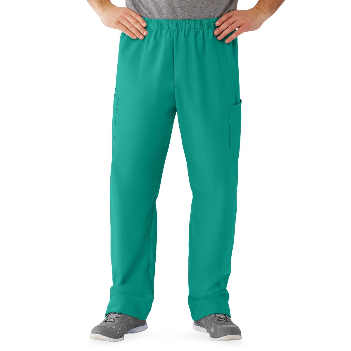 AngelStat Unisex Cargo Scrub Pants with Elastic Waist