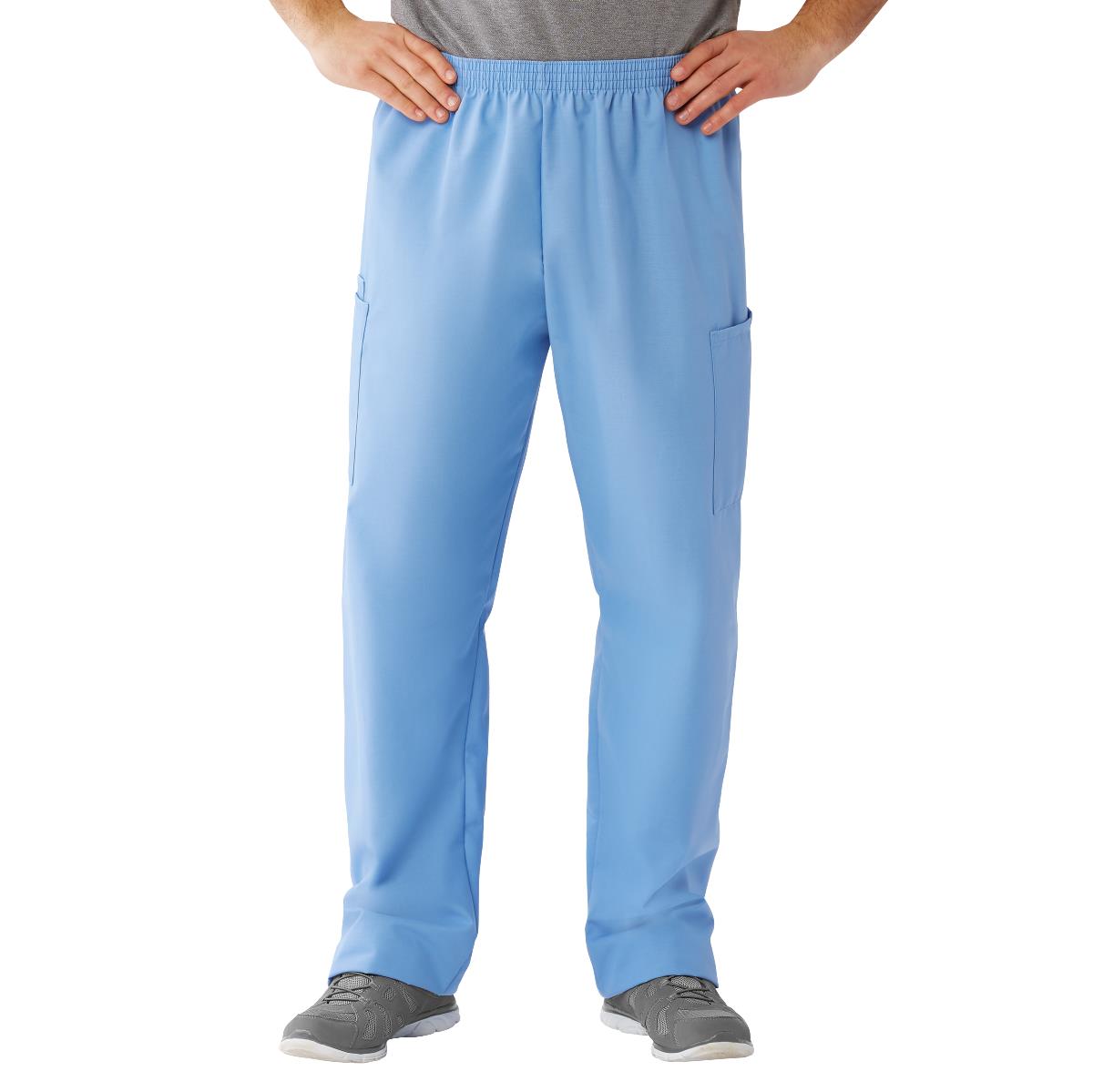 AngelStat Unisex Cargo Scrub Pants with Elastic Waist