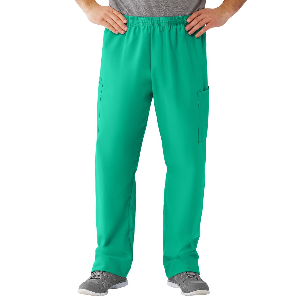 AngelStat Unisex Cargo Scrub Pants with Elastic Waist