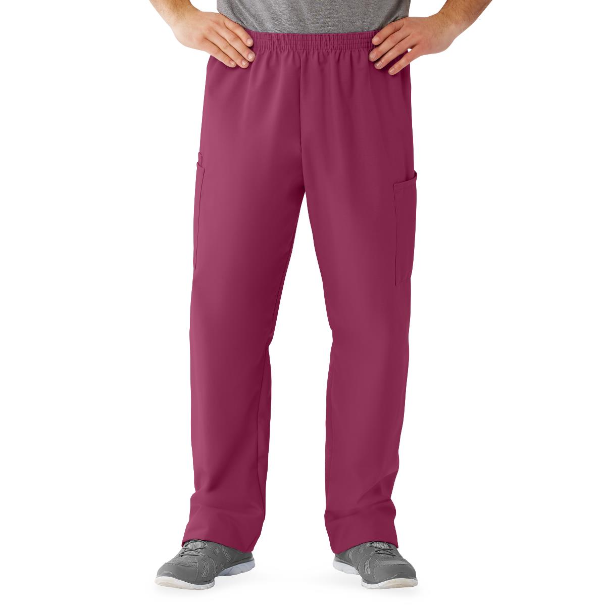 AngelStat Unisex Cargo Scrub Pants with Elastic Waist