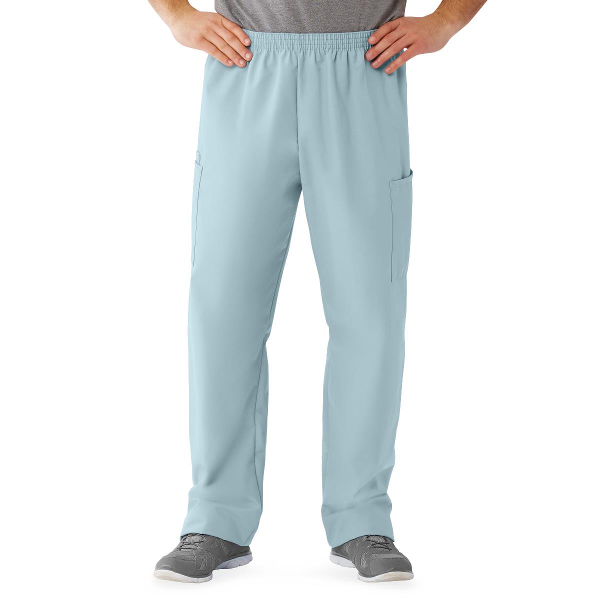 AngelStat Unisex Cargo Scrub Pants with Elastic Waist