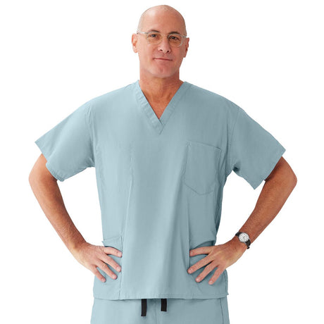 Encore Unisex Reversible V-Neck Scrub Top with 4 Pockets