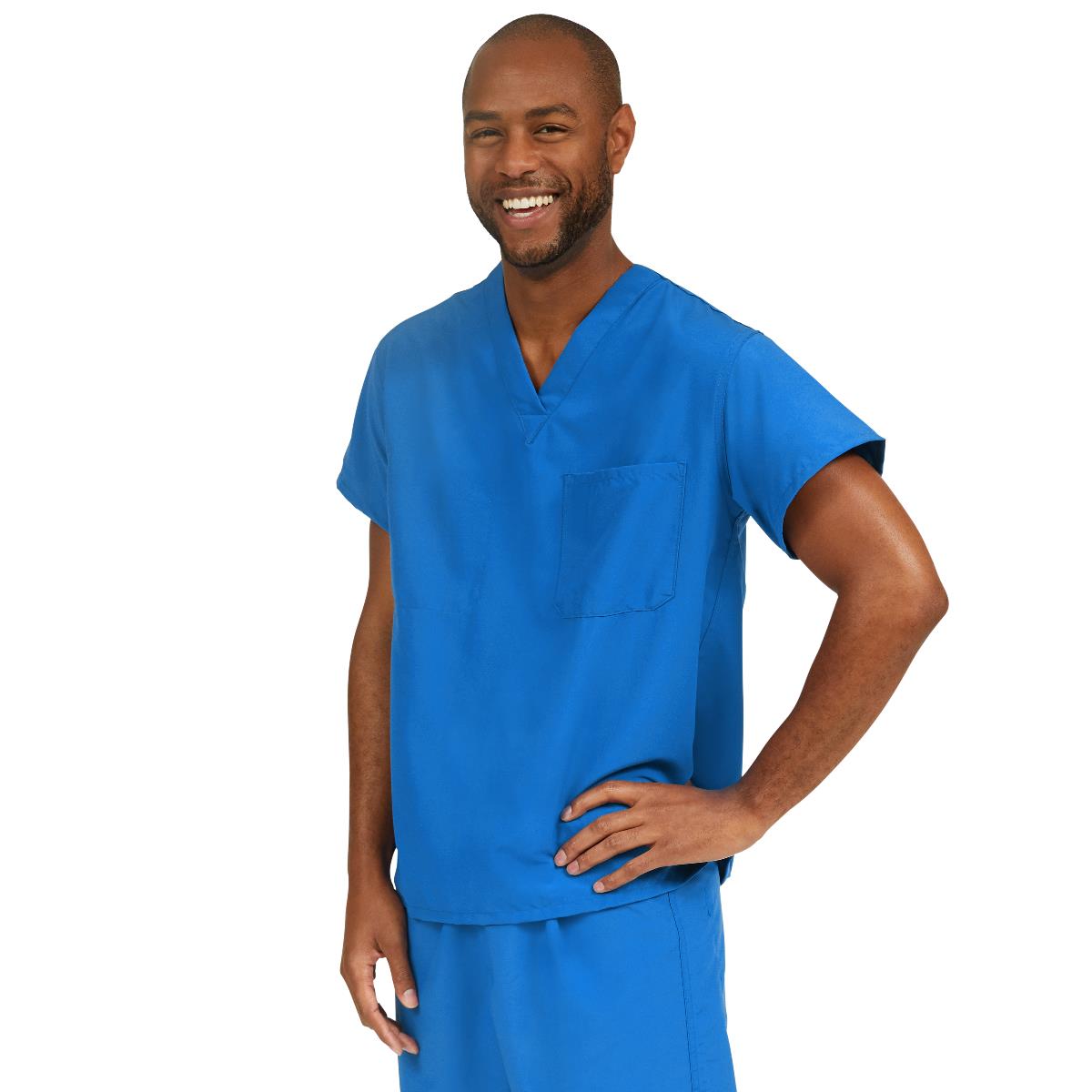 PerforMAX Unisex Reversible 1-Pocket Scrub Tops with Chest Pocket (Style 810)