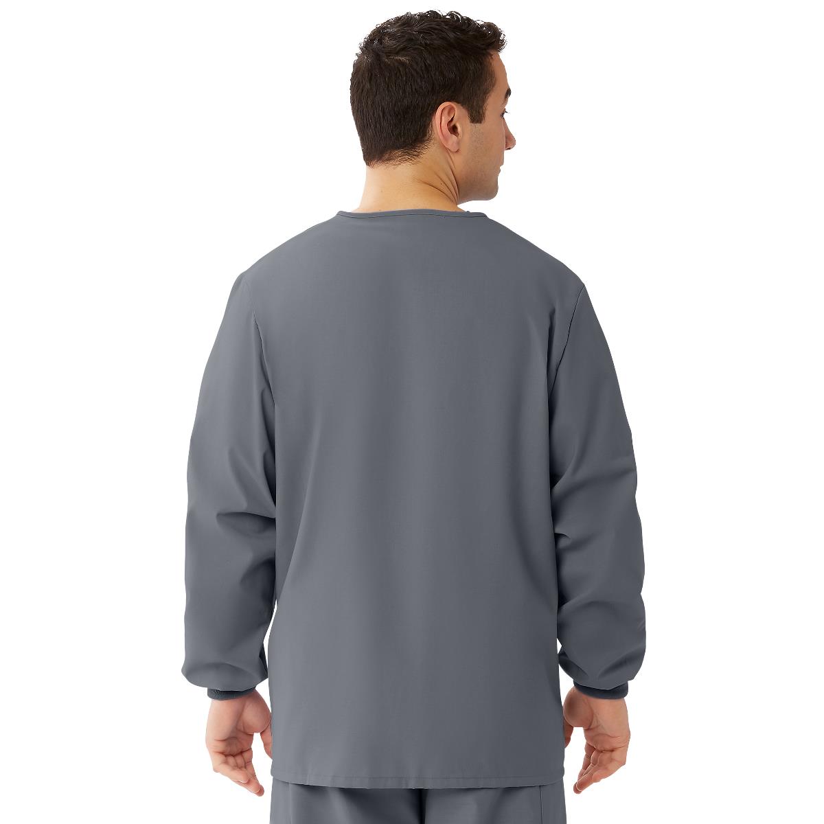 AngelStat Style 849 Unisex Scrub Jackets - Charcoal